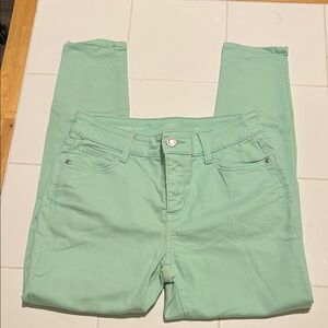 St. John's Bay Women's Straight Leg Jeans in Mint